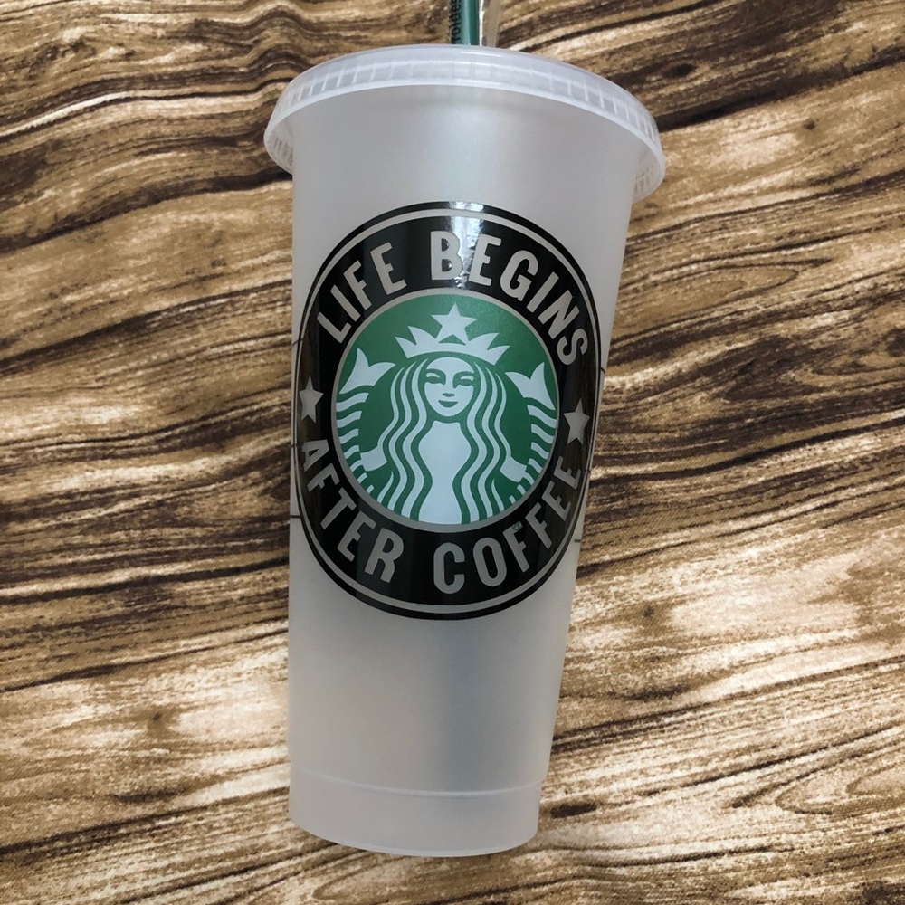 Customized Starbucks iced tumbler